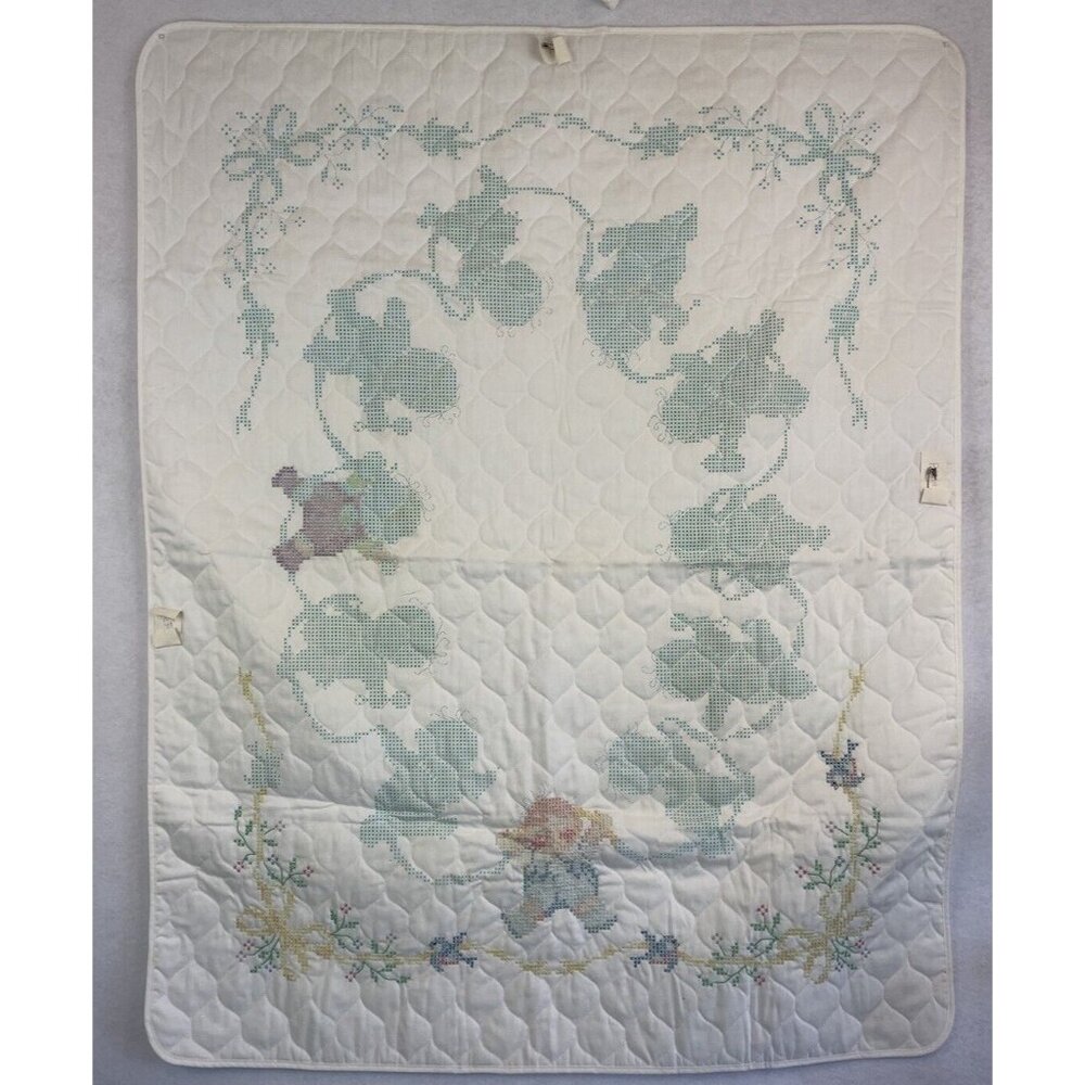 Janlynn Happy Babies Quilt Printed Stamped Cross Stitch Kit 34x43 125-36
